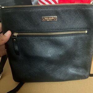 Kate Spade Black Textured Crossbody Bag